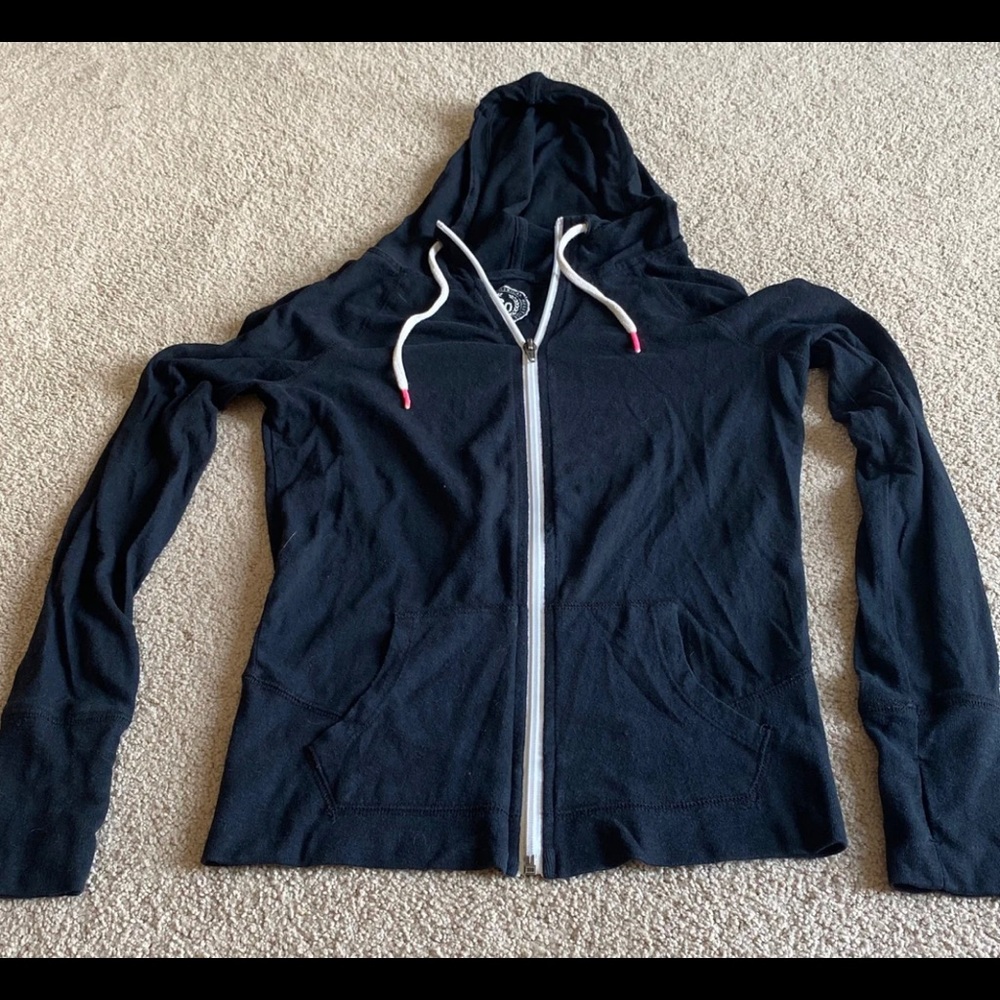 Black zip up sweatshirt